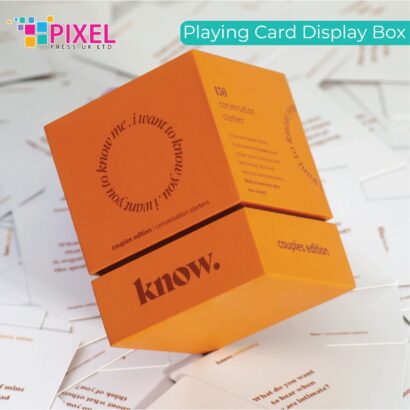 playing card display box