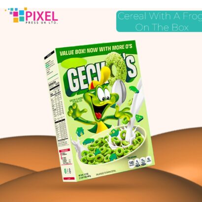 cereal with a frog on the box