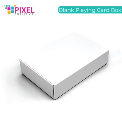 Blank playing card box